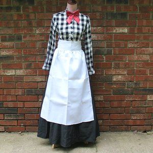 BIG CLEARANCE Pioneer or Mary Poppins 4-Piece Set- Blouse, Skirt, Apron and Hat